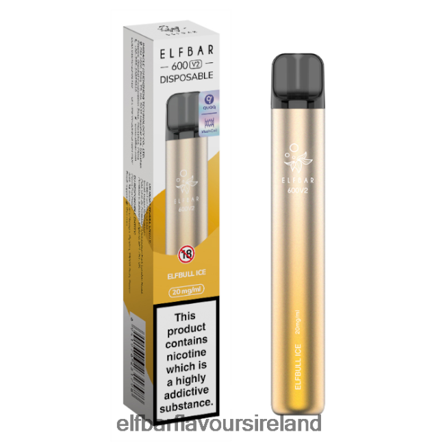 Elf Bar 600 Ireland - ELFBAR 600V2 Disposable Vape - 20mg 8X24RJ28 Elfturbo Ice