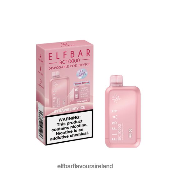 Elf Bar 600 Price Ireland - ELFBAR Best Flavor Disposable Vape BC10000 Ice Series 8X24RJ310 Strawberry Ice