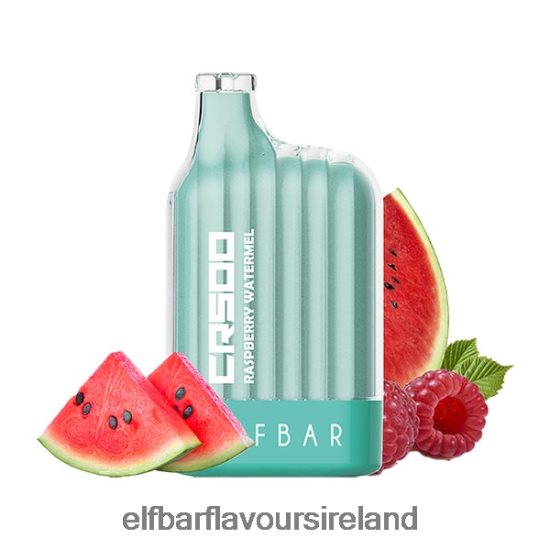 Elf Bar Dublin - ELFBAR CR5000 Disposable Vape 5000 Puffs 8X24RJ330 Raspberry Watermelon