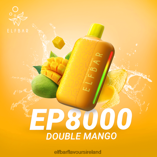 Elf Bar 600 Price Ireland - ELFBAR Disposable Vape New EP8000 Puffs 8X24RJ370 Double Mango