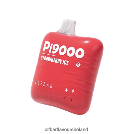 Elf Bar 600 Ireland - ELFBAR Pi9000 Disposable Vape 9000 Puffs 8X24RJ420 Strawberry