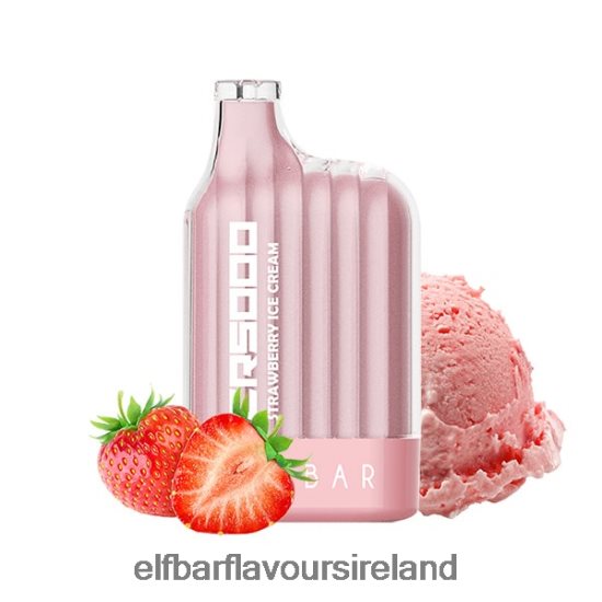 Elf Bar 600 Price Ireland - ELFBAR Best Flavor Disposable Vape CR5000 Ice Series 8X24RJ325 Strawberry Ice Cream