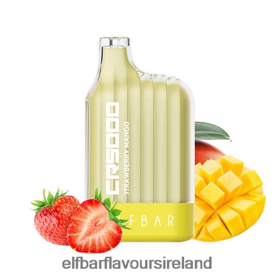Elf Bar 5000 Ireland - ELFBAR CR5000 Disposable Vape 5000 Puffs 8X24RJ335 Strawberry Mango