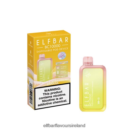 Elf Bar Dublin - ELFBAR Disposable Vape New BC10000 10000Puffs 8X24RJ345 Pineapple Strawberry Banana