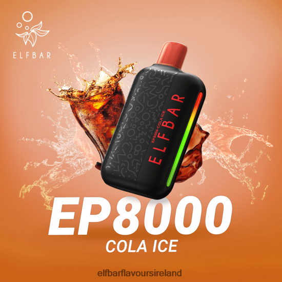 Elf Bar 5000 Ireland - ELFBAR Disposable Vape New EP8000 Puffs 8X24RJ365 Cola Ice