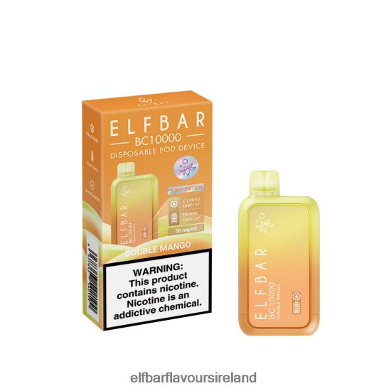 ELFBAR Af5000 Ireland - ELFBAR Disposable Vape New BC10000 10000Puffs 8X24RJ341 Double Mango