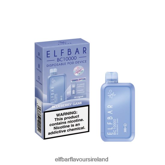 Elf Bar Juice Ireland - ELFBAR Disposable Vape New BC10000 10000Puffs 8X24RJ351 Blueberry Gami