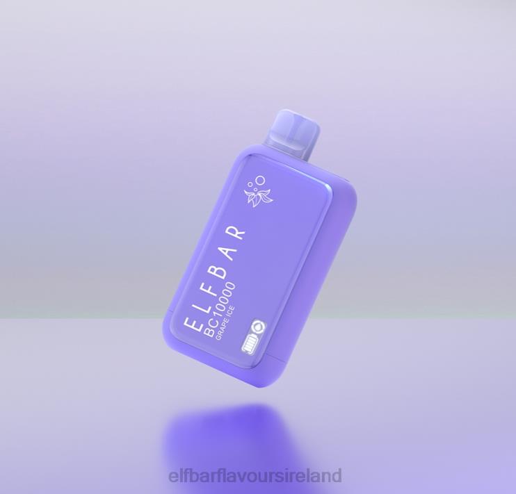 Elf Bar Flavours Ireland - ELFBAR BC10000 Disposable Vape Dinmol Edition Grape Ice 866H021