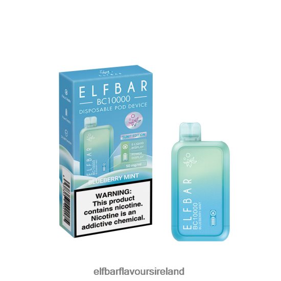 Elf Bar 600 Ireland - ELFBAR Disposable Vape New BC10000 10000Puffs 8X24RJ339 Blueberry Mint