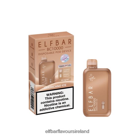 ELFBAR Bc5000 Ireland - ELFBAR Disposable Vape New BC10000 10000Puffs 8X24RJ349 Americano Ice