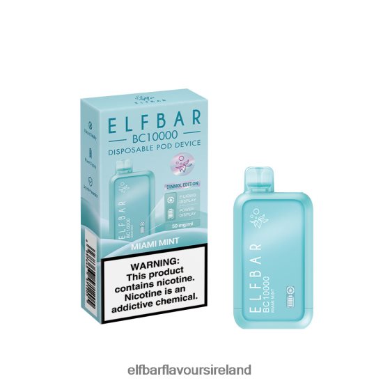 Elf Bar 600 Ireland - ELFBAR Disposable Vape New BC10000 10000Puffs 8X24RJ354 Miami Mint