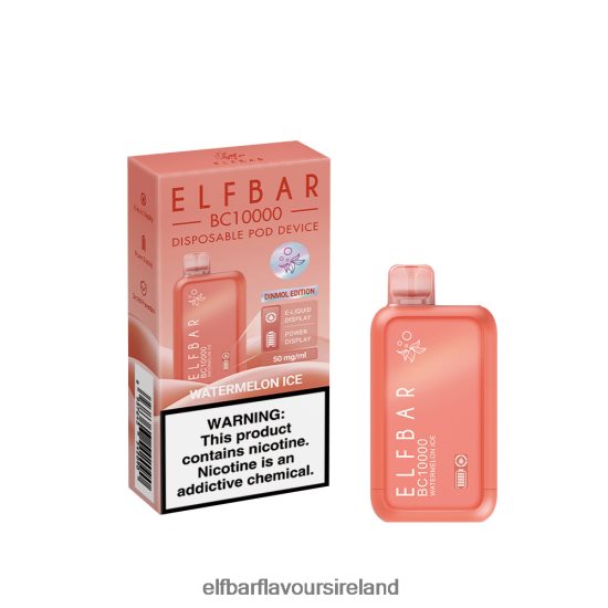 Elf Bar Ireland - ELFBAR Disposable Vape New BC10000 10000Puffs 8X24RJ358 Watermelon Ice