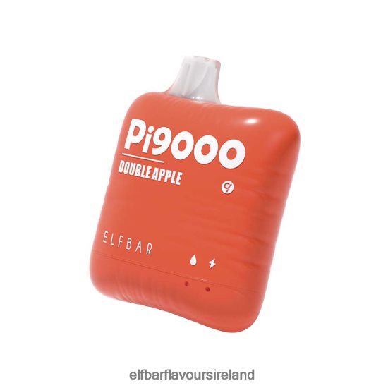 Elf Bar Flavours Ireland - ELFBAR Pi9000 Disposable Vape 9000 Puffs 8X24RJ408 Double Apple