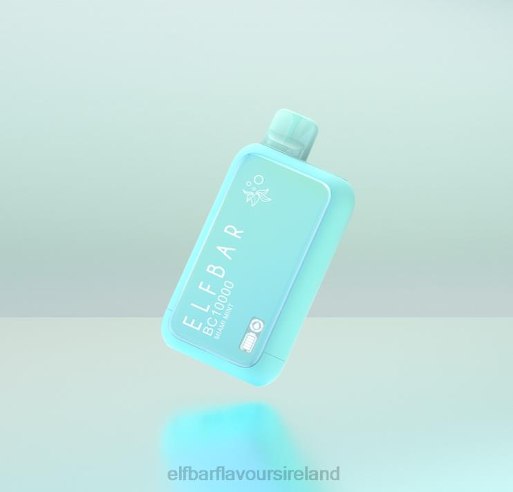 Elf Bar Juice Ireland - ELFBAR BC10000 Disposable Vape Dinmol Edition Miami Mint 866H020