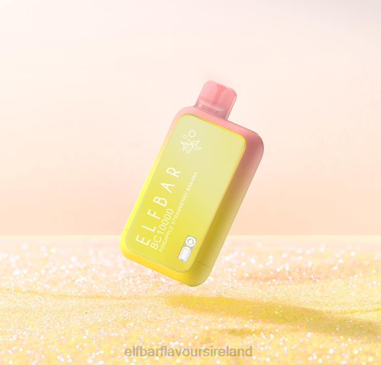 Elf Bar Juice Ireland - ELFBAR BC10000 Disposable Vape Sunit Edition Pineapple Strawberry Banana 866H010