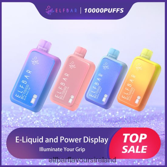 Elf Bar Flavours Ireland - ELFBAR Best Flavor Disposable Vape BC10000 Top Sale 8X24RJ312 Blue Razz Ice