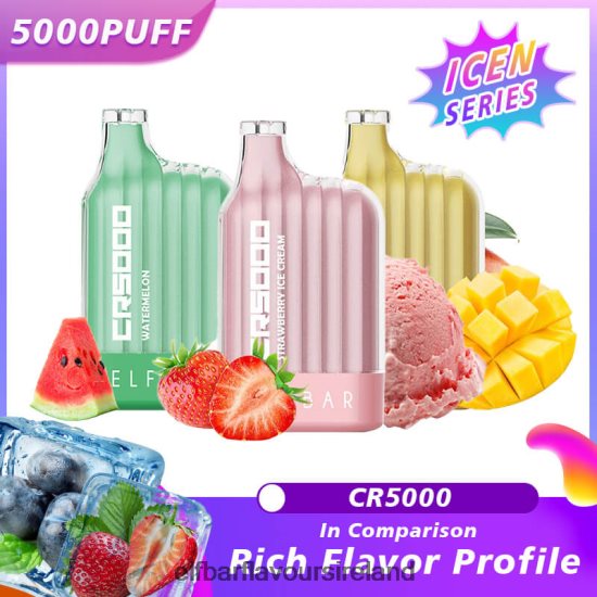 Elf Bar Juice 10Mg - ELFBAR Best Flavor Disposable Vape CR5000 Ice Series 8X24RJ322 Peach Ice