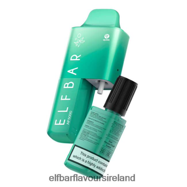 Elf Bar Flavours Ireland - ELFBAR AF5000 Prefilled Kit - 20mg 8X24RJ58 Kiwi Passion Fruit Guava