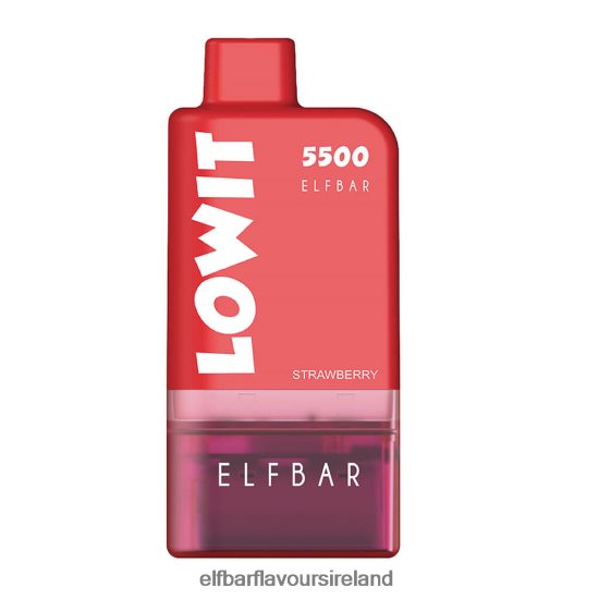 ELFBAR Af5000 Ireland - ELFBAR Prefilled Pod Kit LOWIT 5500 2%Nic 8X24RJ427 Strawberry Ice