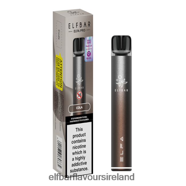 Elf Bar 600 Price Ireland - ELFBAR ELFA PRO Pod Kit - Rechargeable 8X24RJ71 Twilight Brown + Cola Prefilled Pod