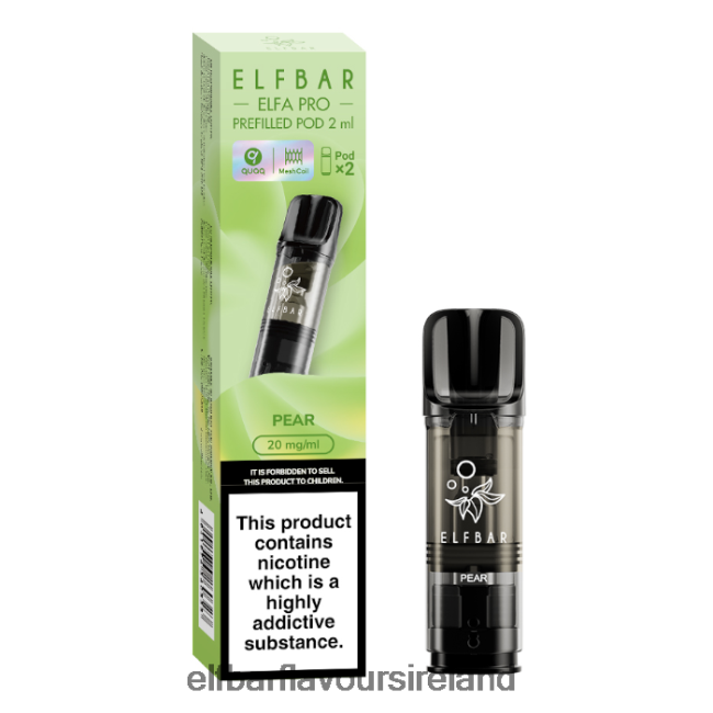 Elf Bar Dublin - ELFBAR ELFA PRO Prefilled Pods - 20mg - 2PK 8X24RJ91 Pear